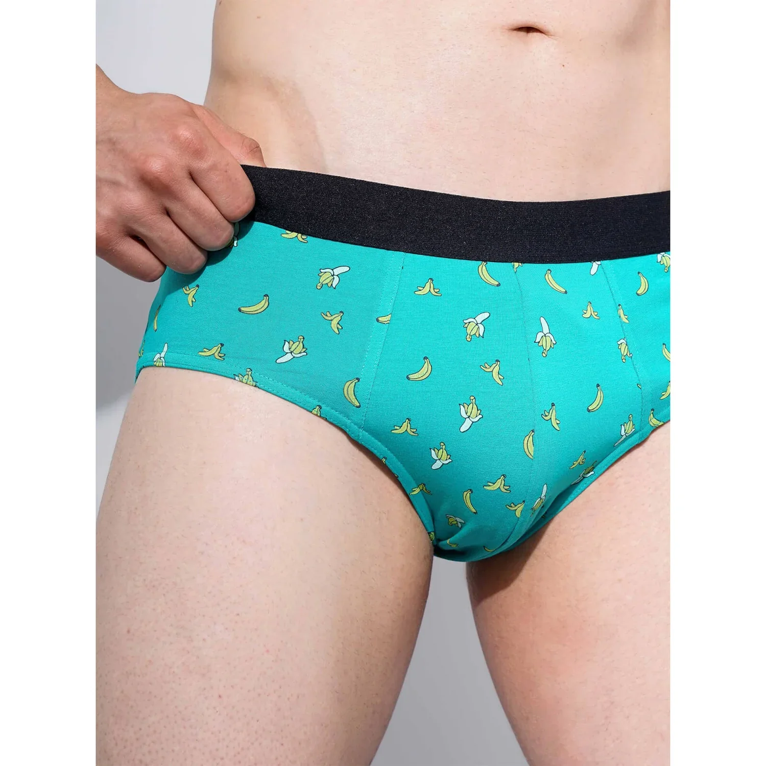 Celio* Cotton-Blend Regular Fit Green Boxer - Image 3