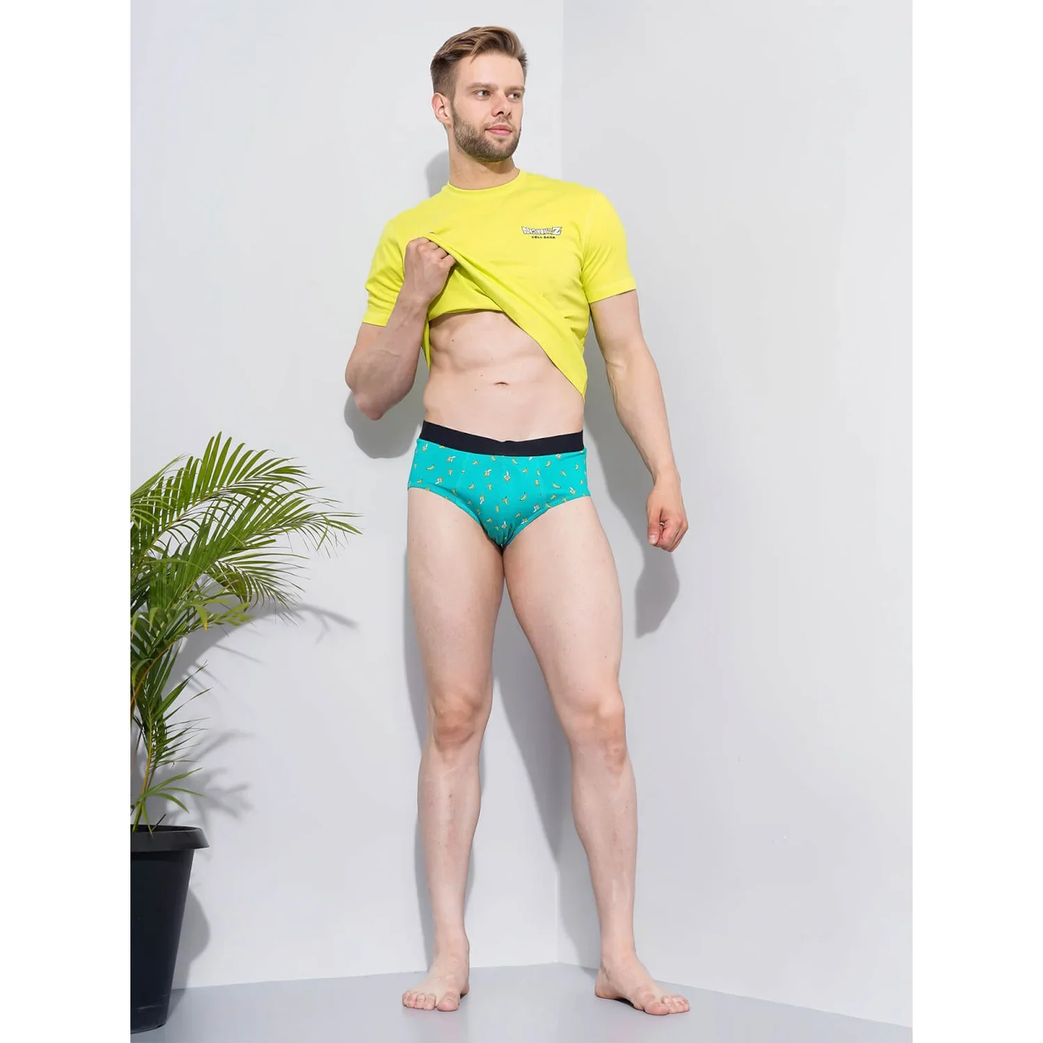 Celio* Cotton-Blend Regular Fit Green Boxer - Image 6