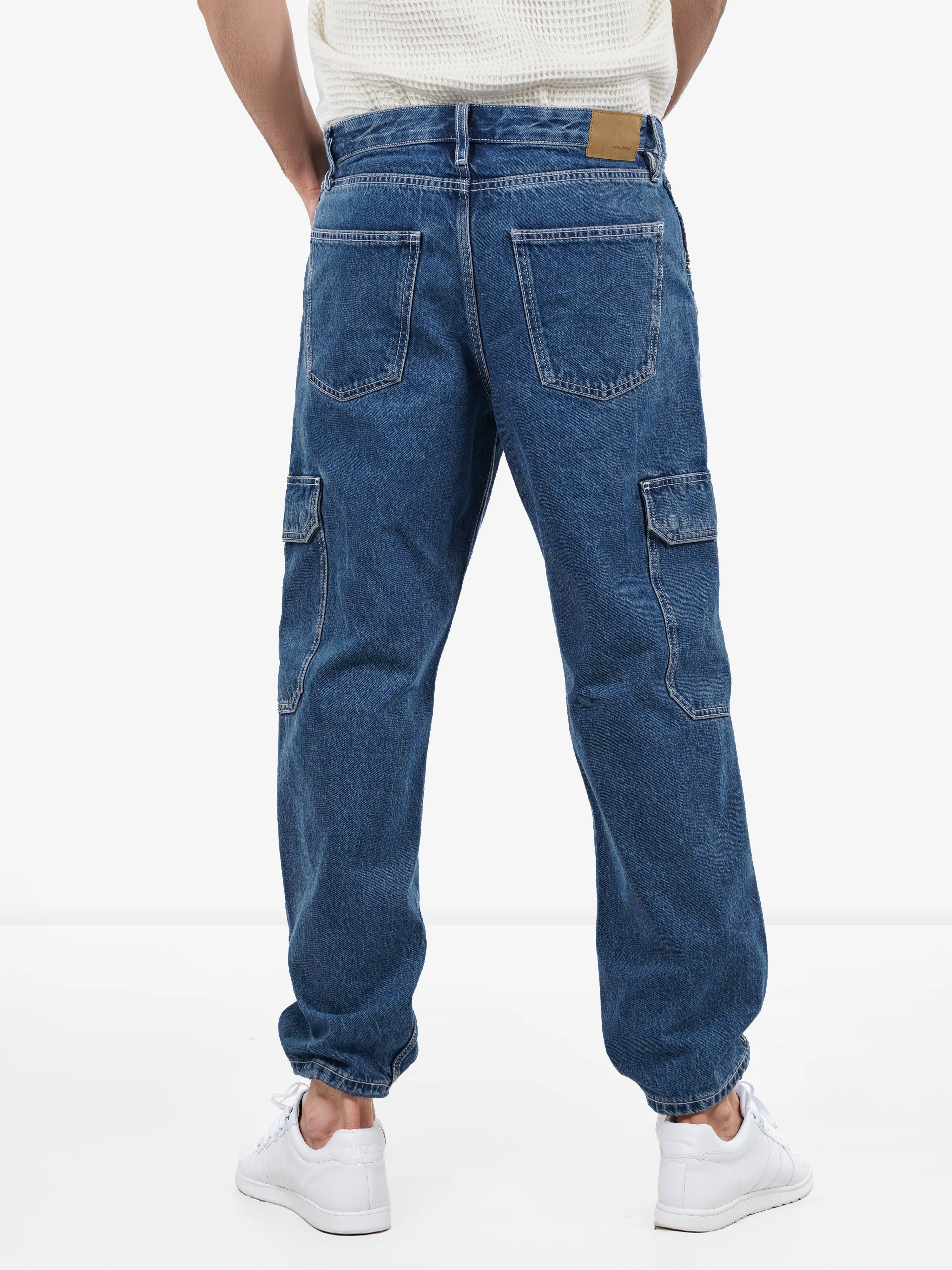 Celio* Cotton Loose Fit Blue Jean - Image 3
