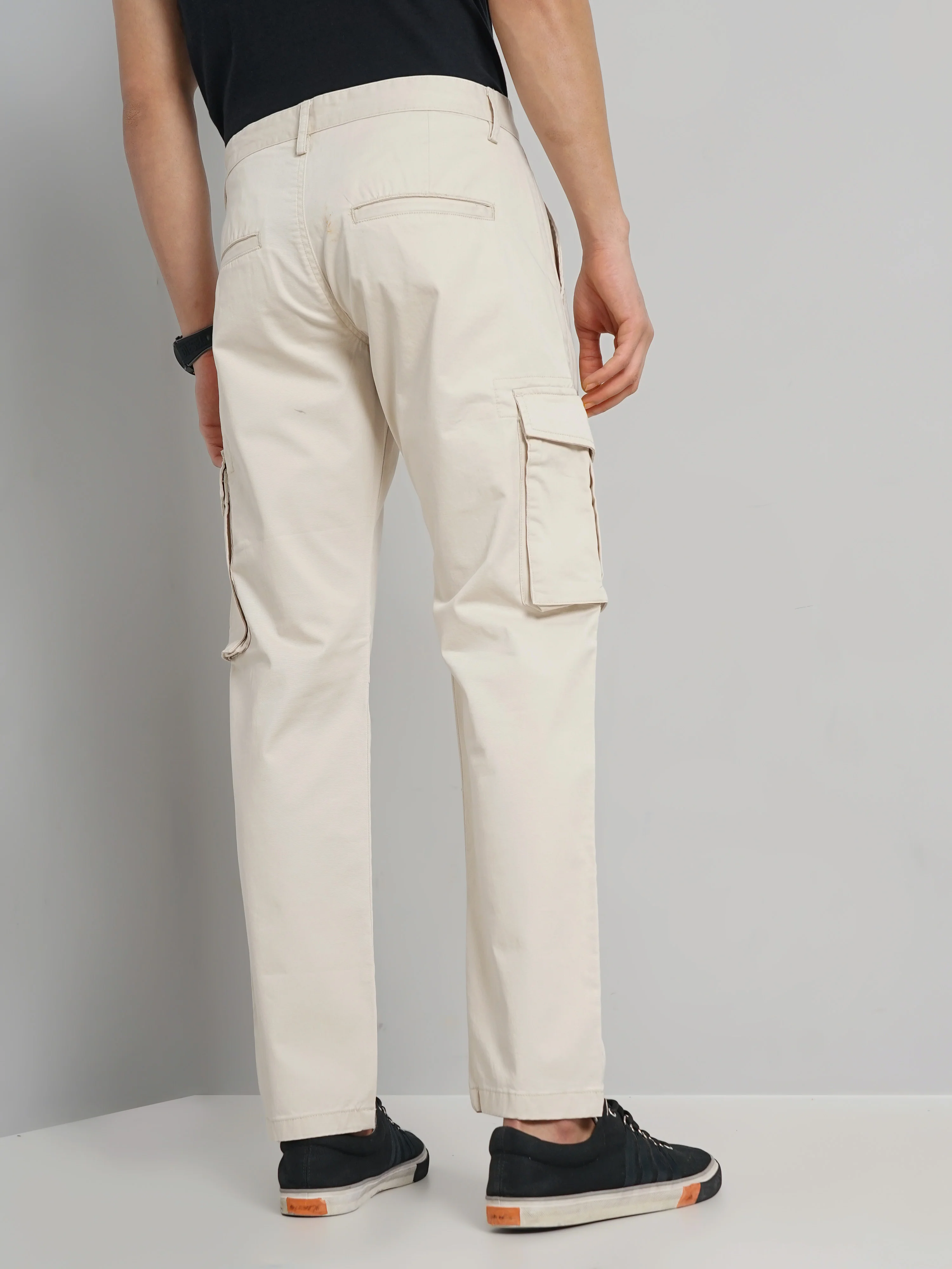 Celio* Cotton Jogger Fit Grey Trouser - Image 3