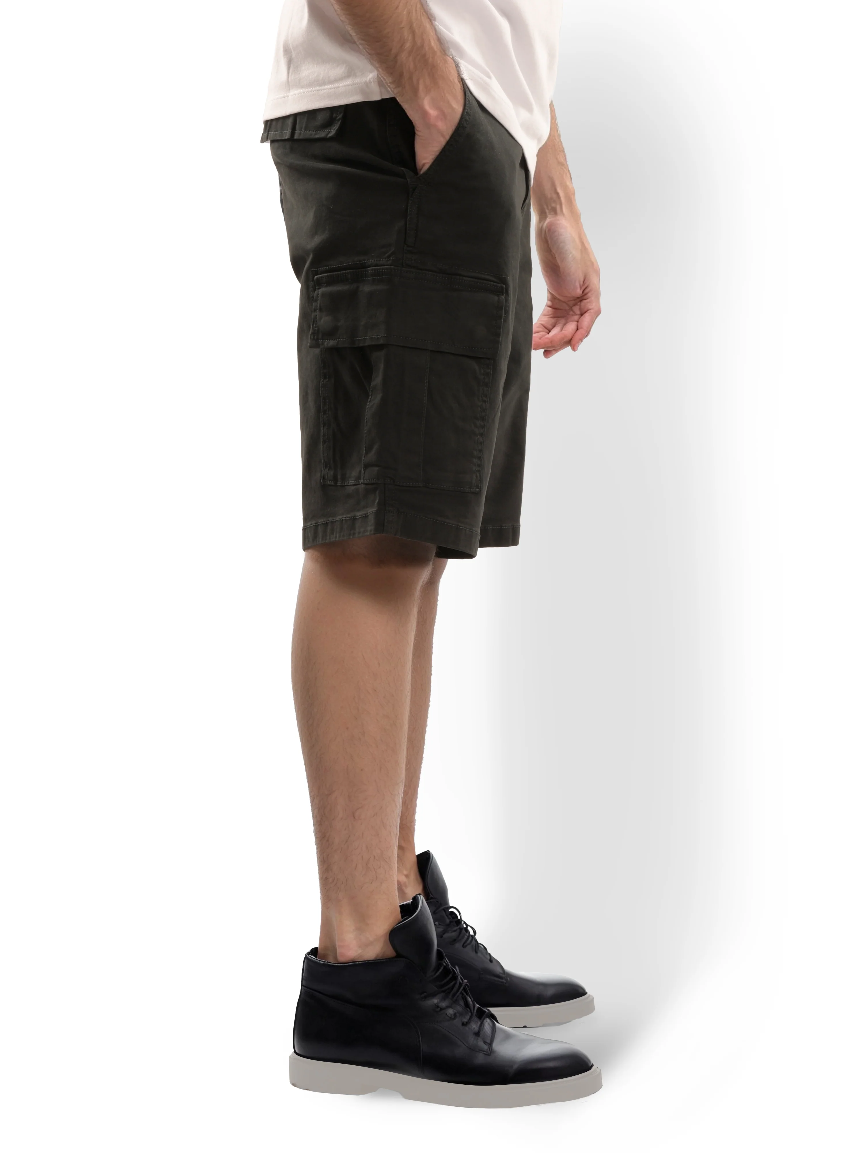 Celio* Cotton Regular Fit Grey Shorts - Image 4