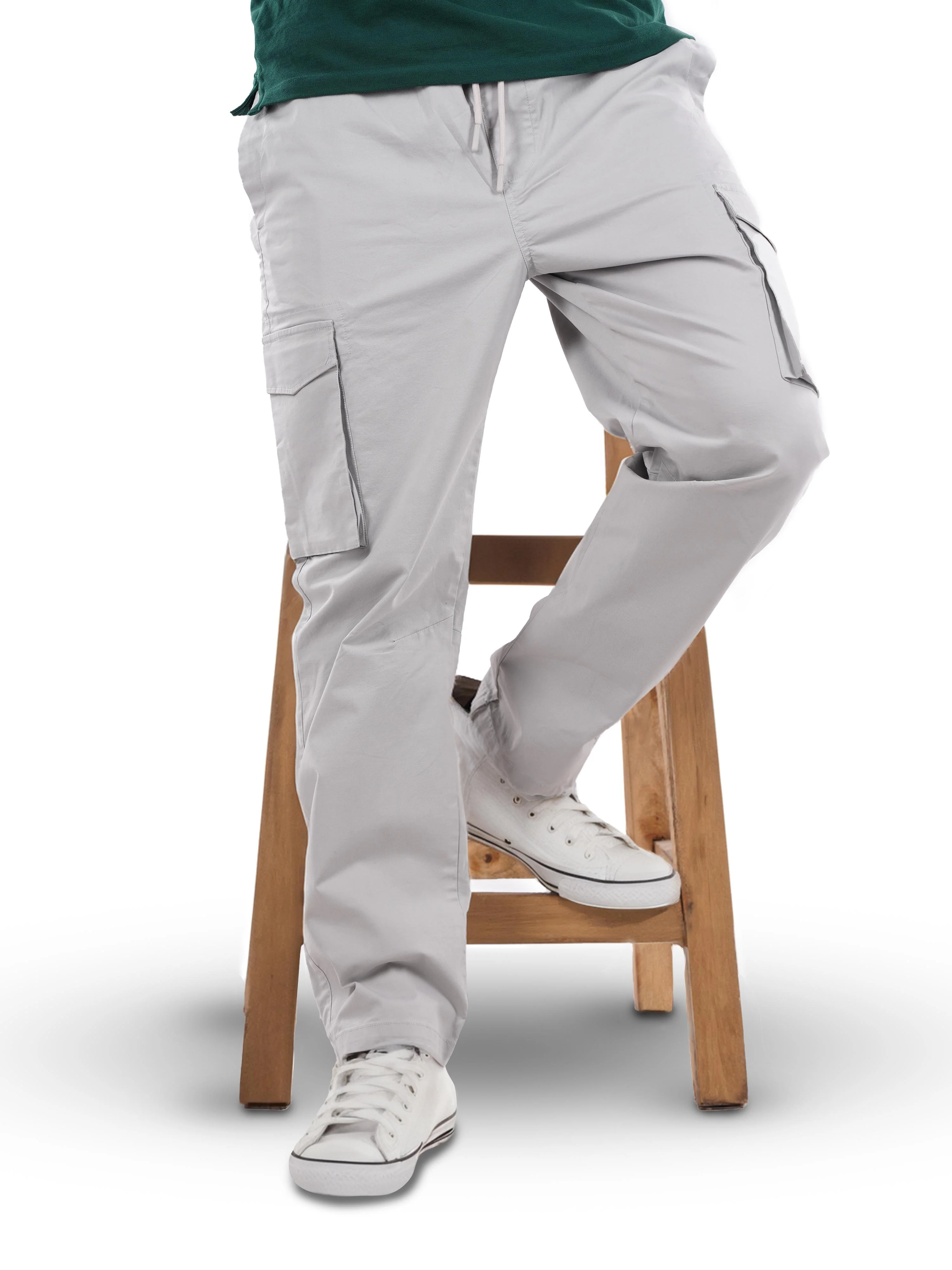 Celio* Cotton Slim Fit Grey Trouser - Image 4