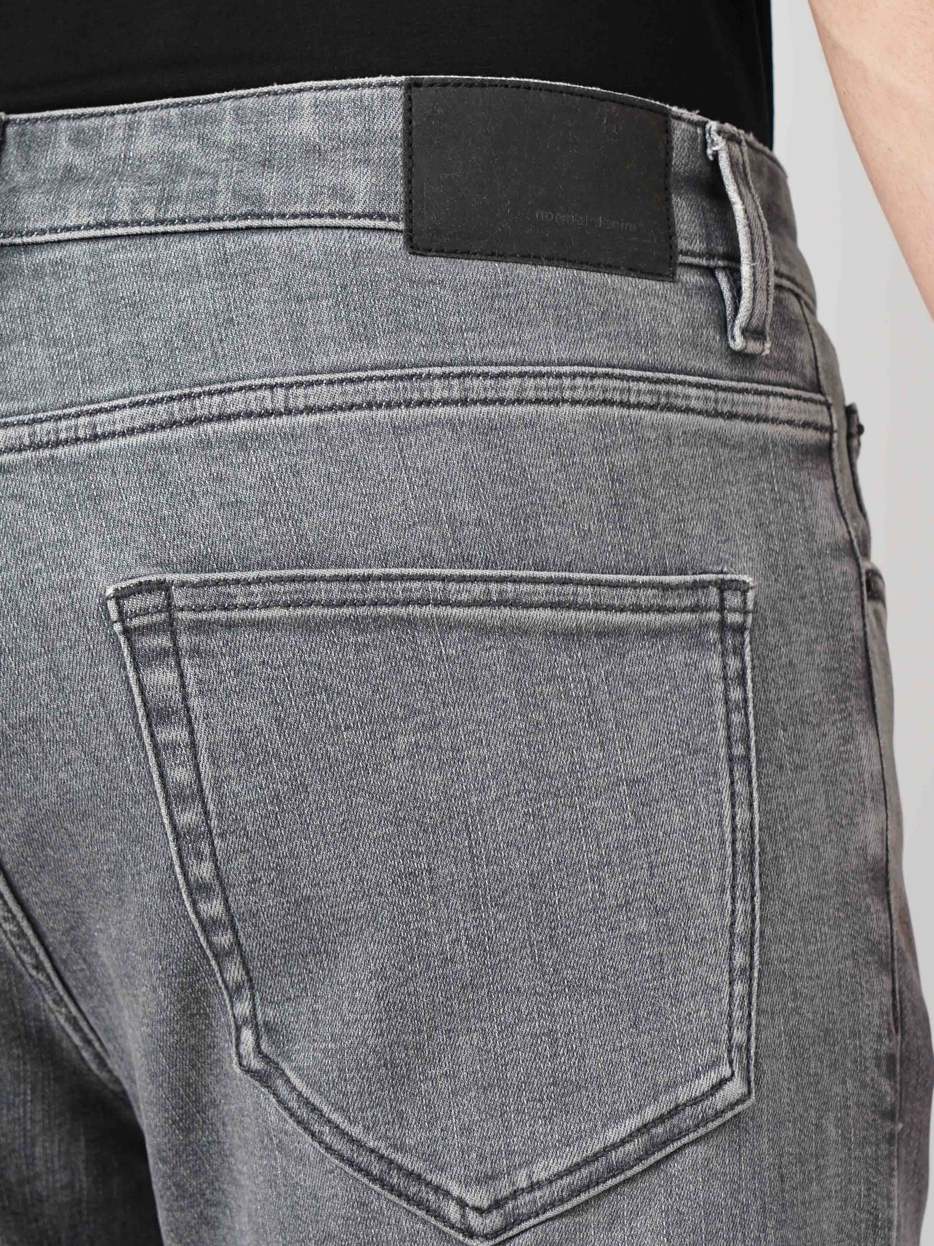 Celio* Cotton Straight Fit Grey Jean - Image 8