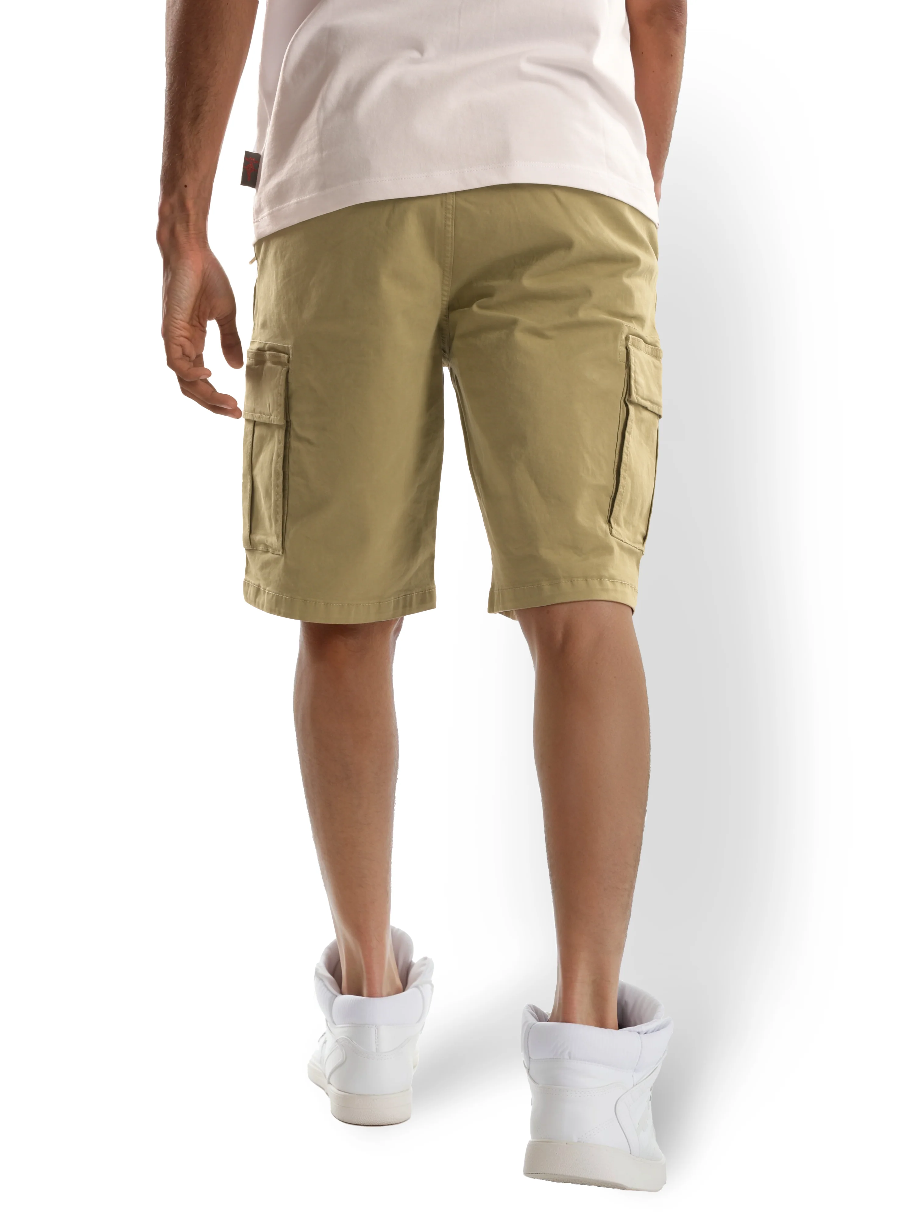 Celio* Cotton Regular Fit Khaki Shorts - Image 3