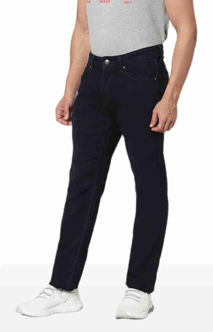 Celio* Cotton Straight Fit Navy Blue Jean - Image 3