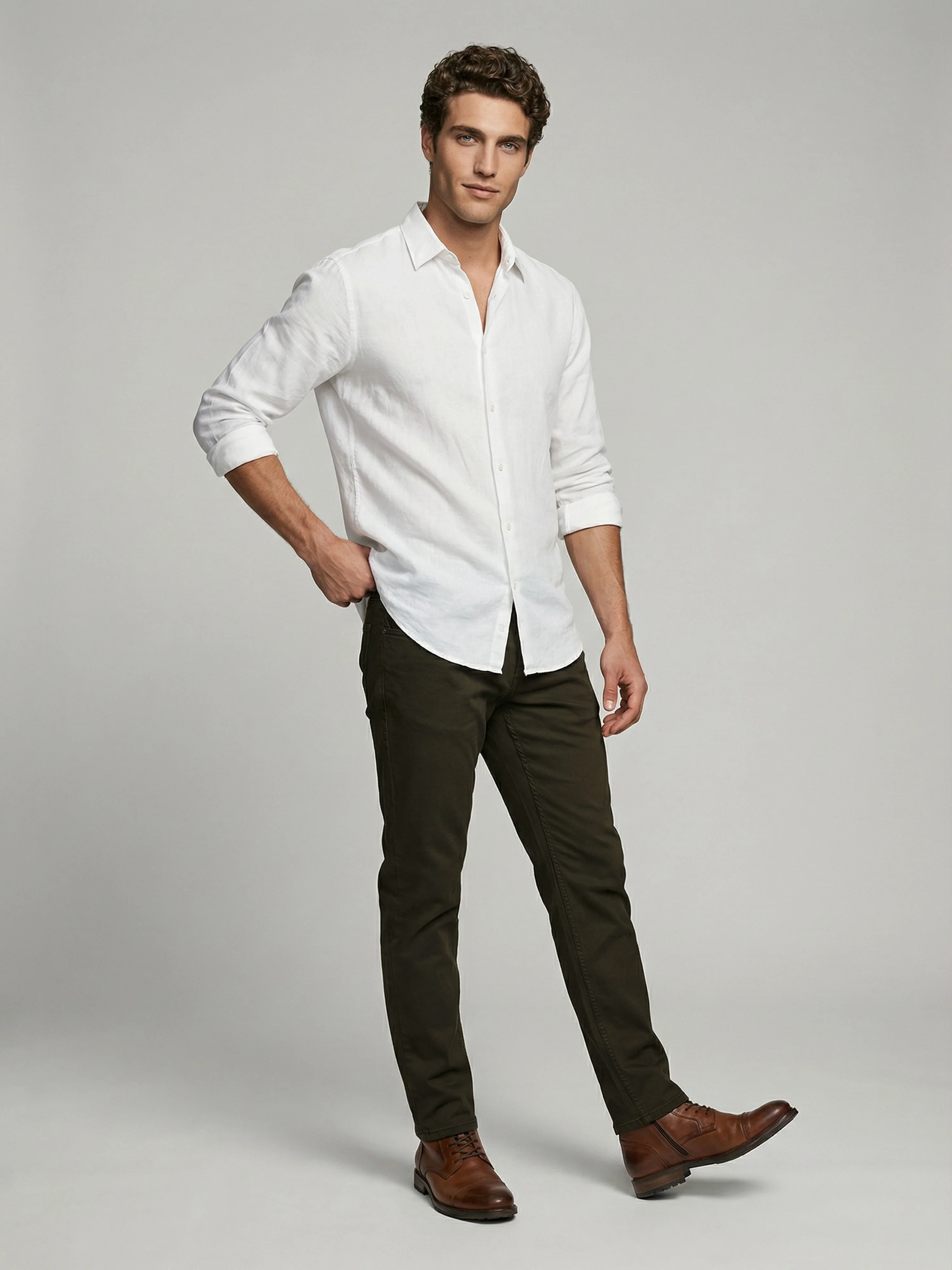 Celio* Men Olive Solid Slim Fit Cotton Jeans - Image 10