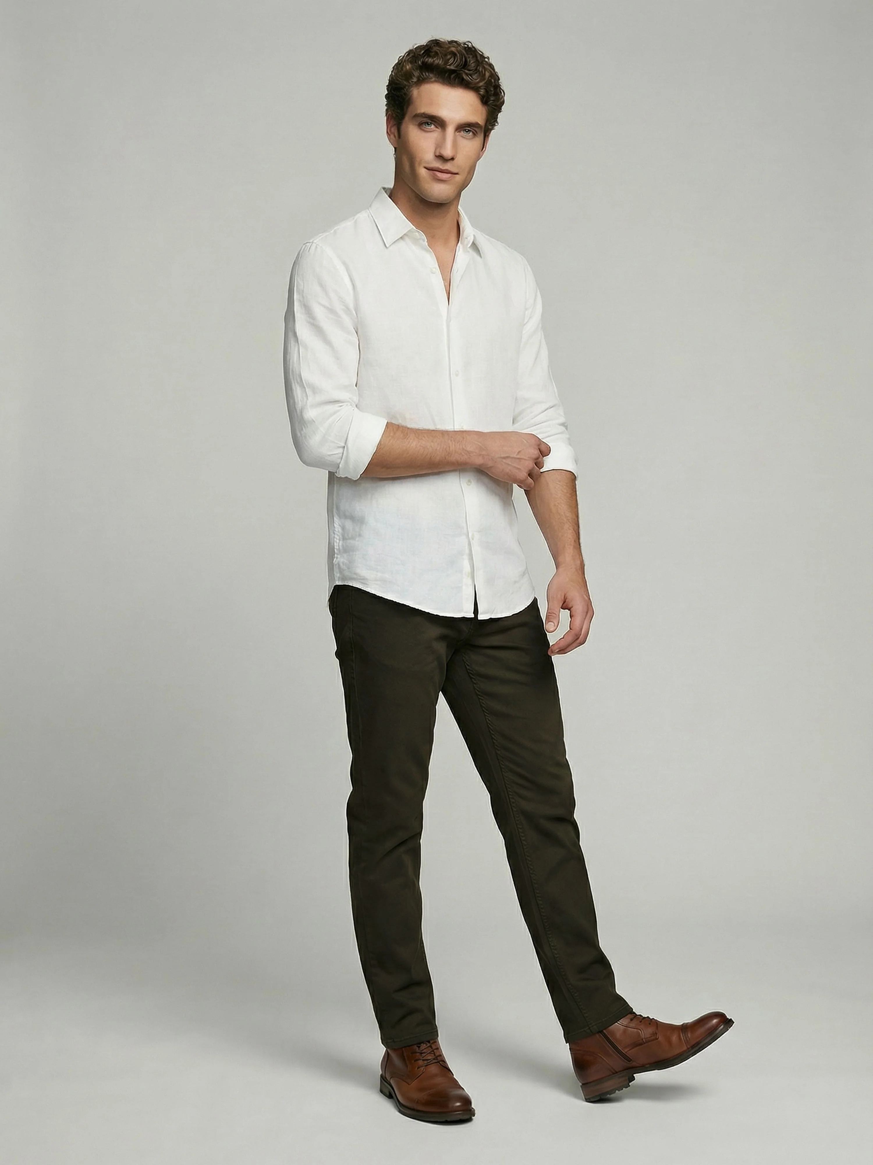Celio* Men Olive Solid Slim Fit Cotton Jeans - Image 7