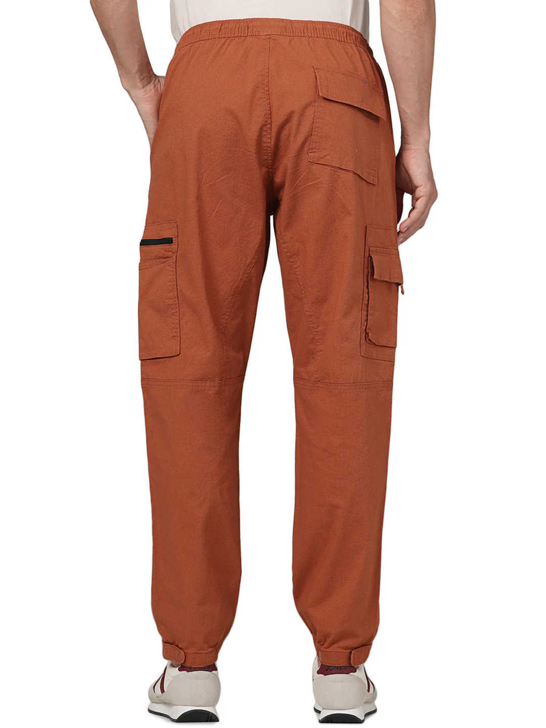 Celio* Cotton Relaxed Fit Orange Trouser - Image 4