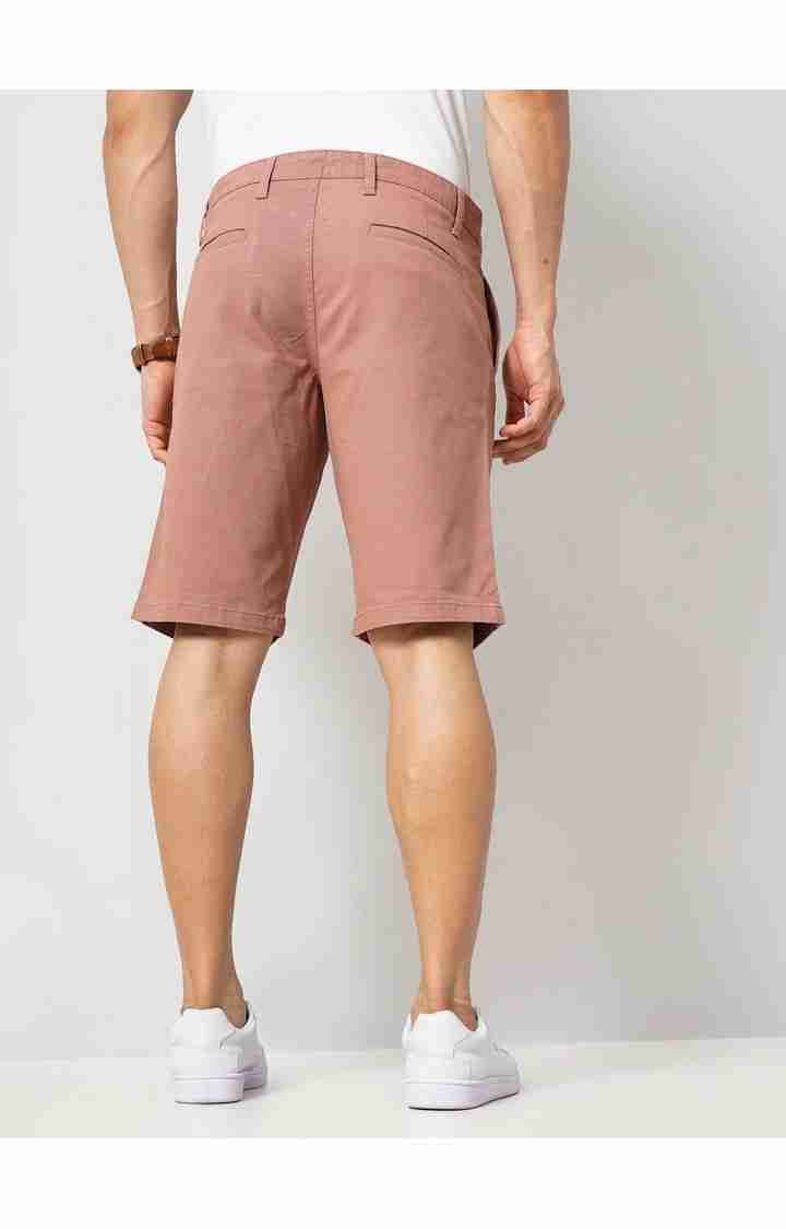 Celio* Cotton-Blend Regular Fit Peach Shorts - Image 3