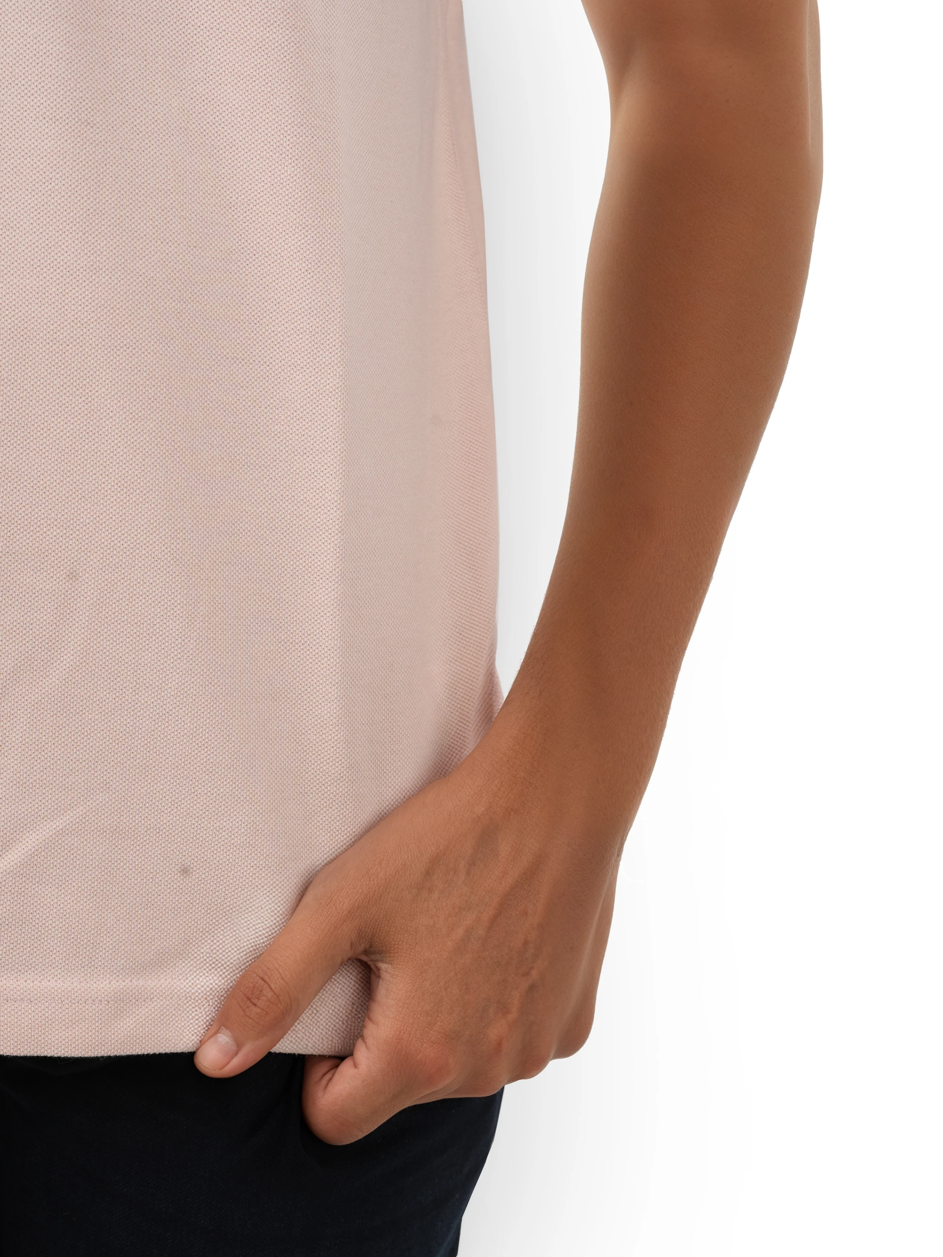 Celio* Solid Regular Fit Cotton Pink T-Shirt - Image 3