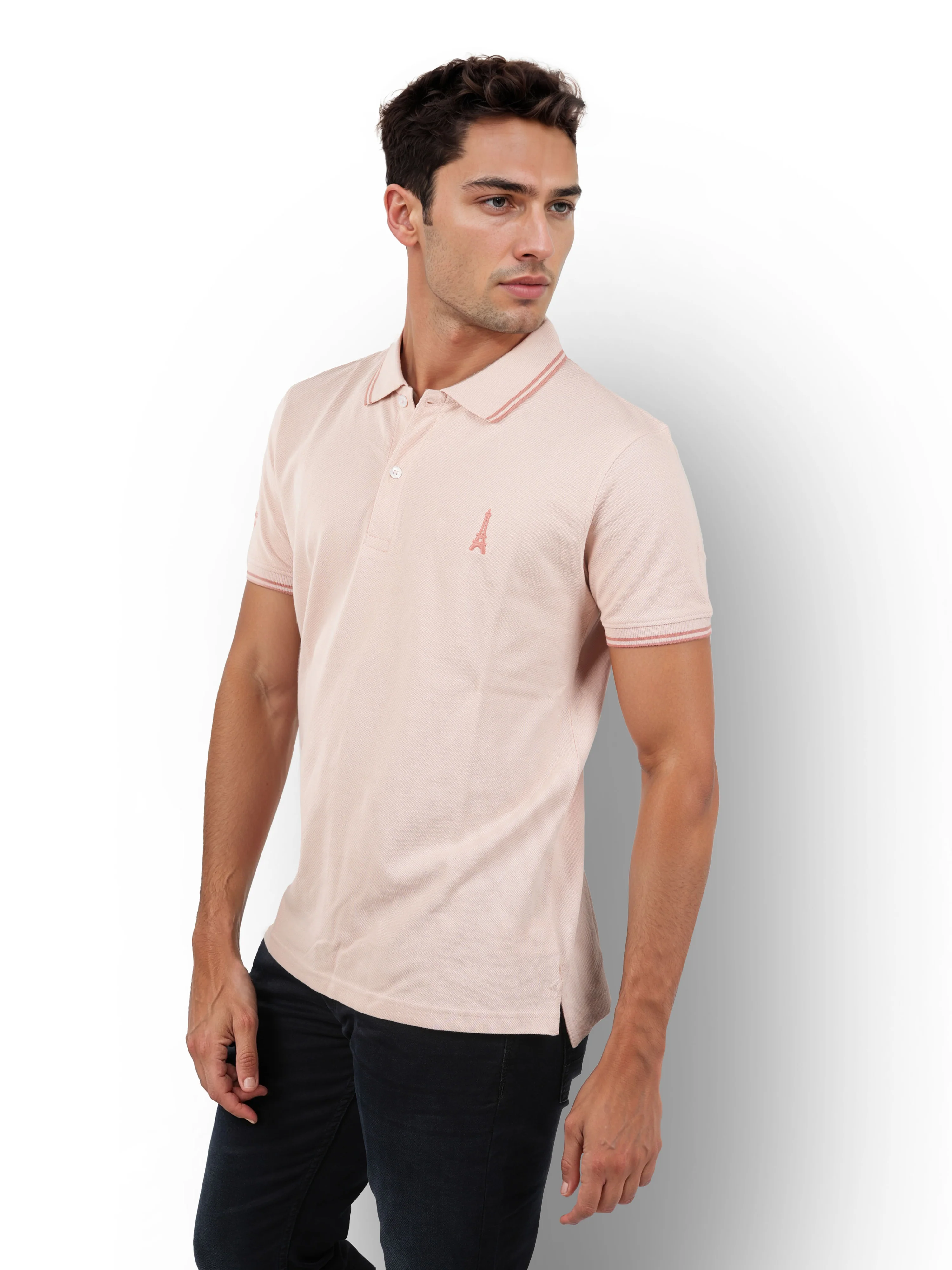 Celio* Solid Regular Fit Cotton Pink T-Shirt - Image 4