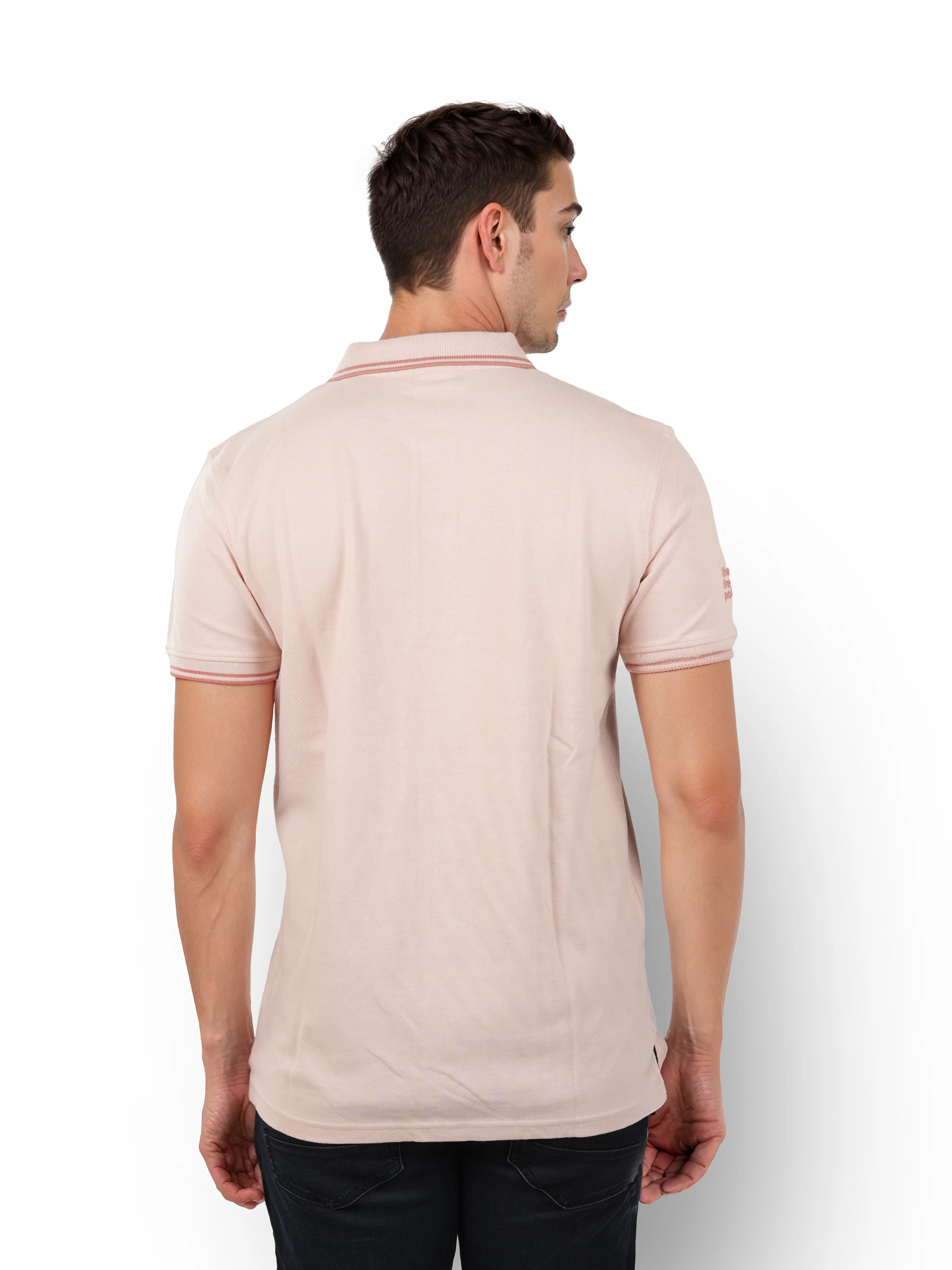 Celio* Solid Regular Fit Cotton Pink T-Shirt - Image 5