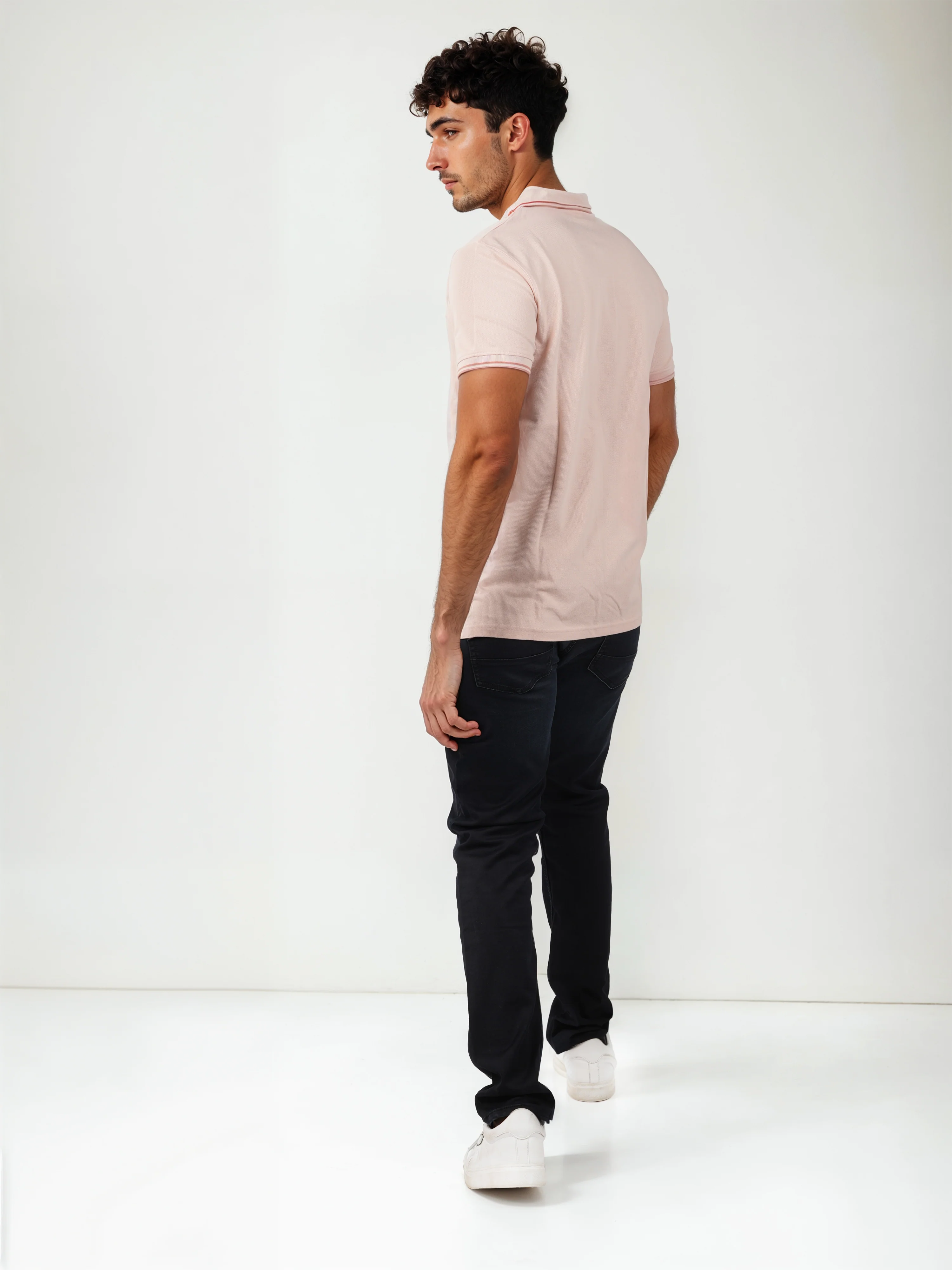 Celio* Solid Regular Fit Cotton Pink T-Shirt - Image 9