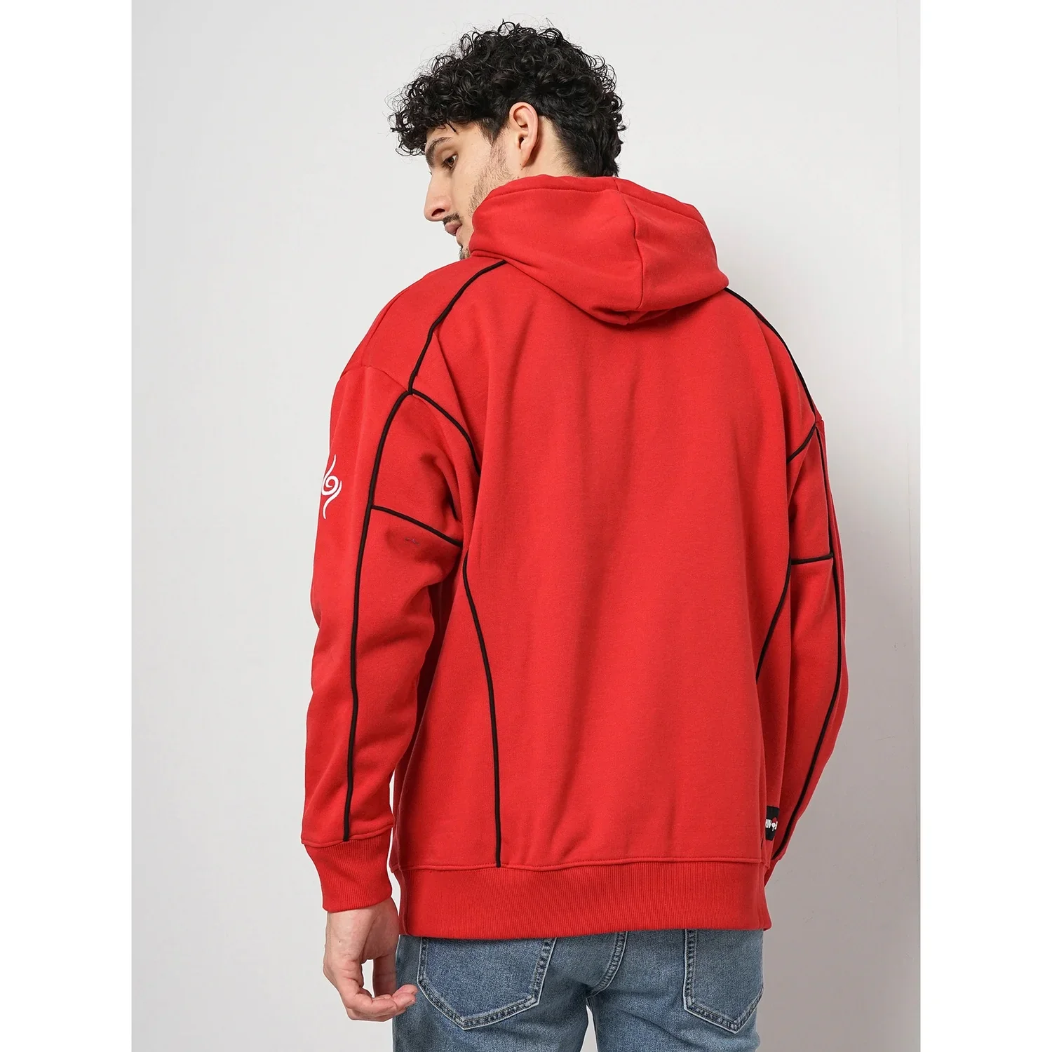 Celio* Naruto Regular Fit Cotton Red Sweatshirt - Image 3