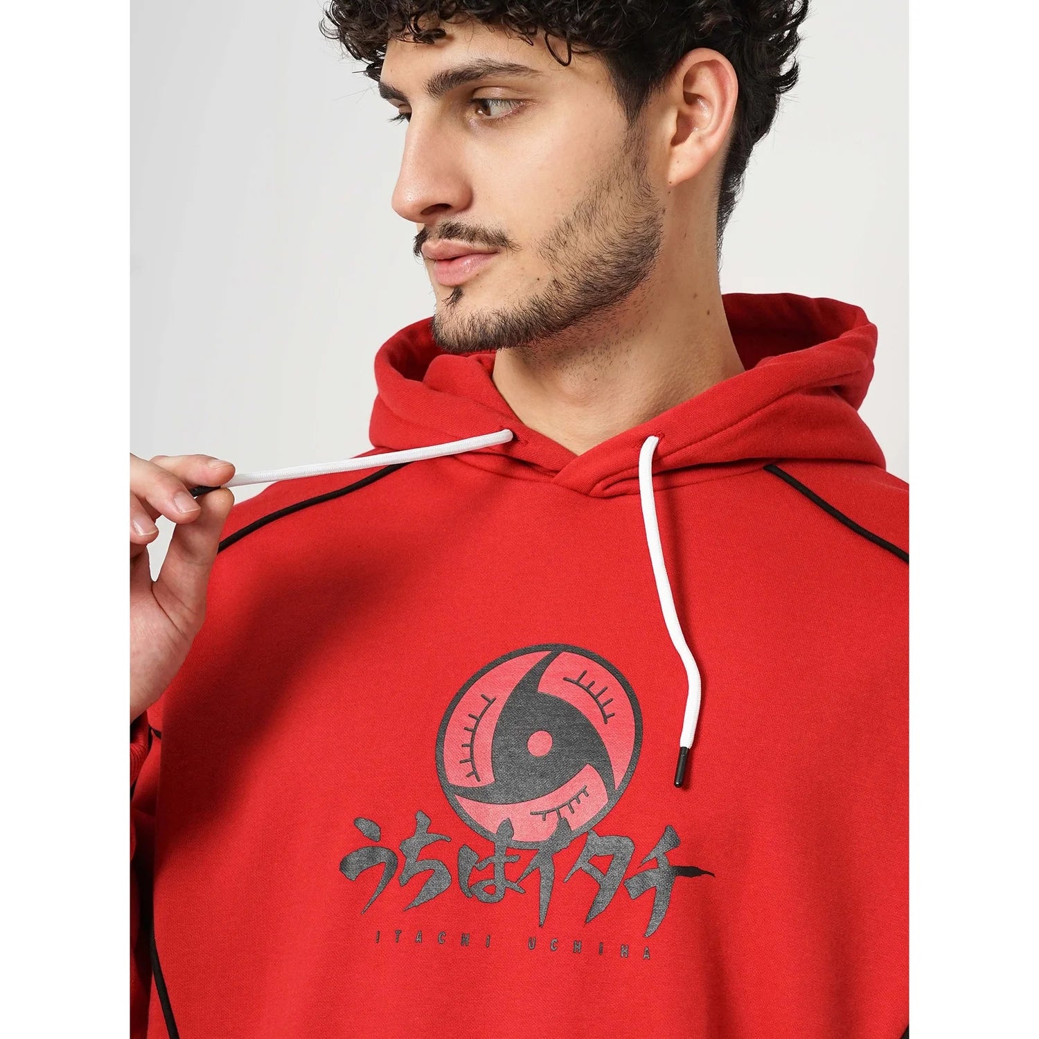 Celio* Naruto Regular Fit Cotton Red Sweatshirt - Image 6