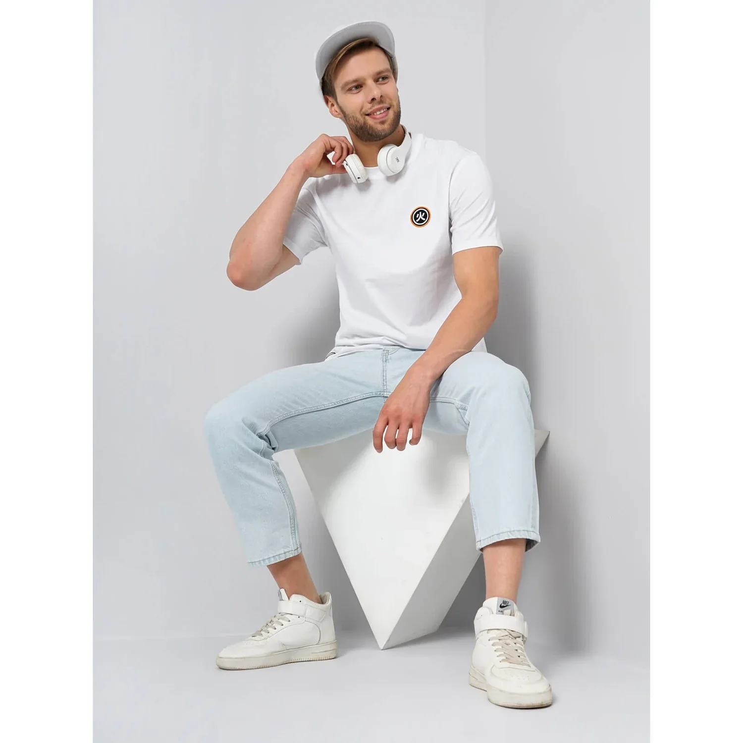 Celio* Naruto Regular Fit Cotton White T-Shirts - Image 5