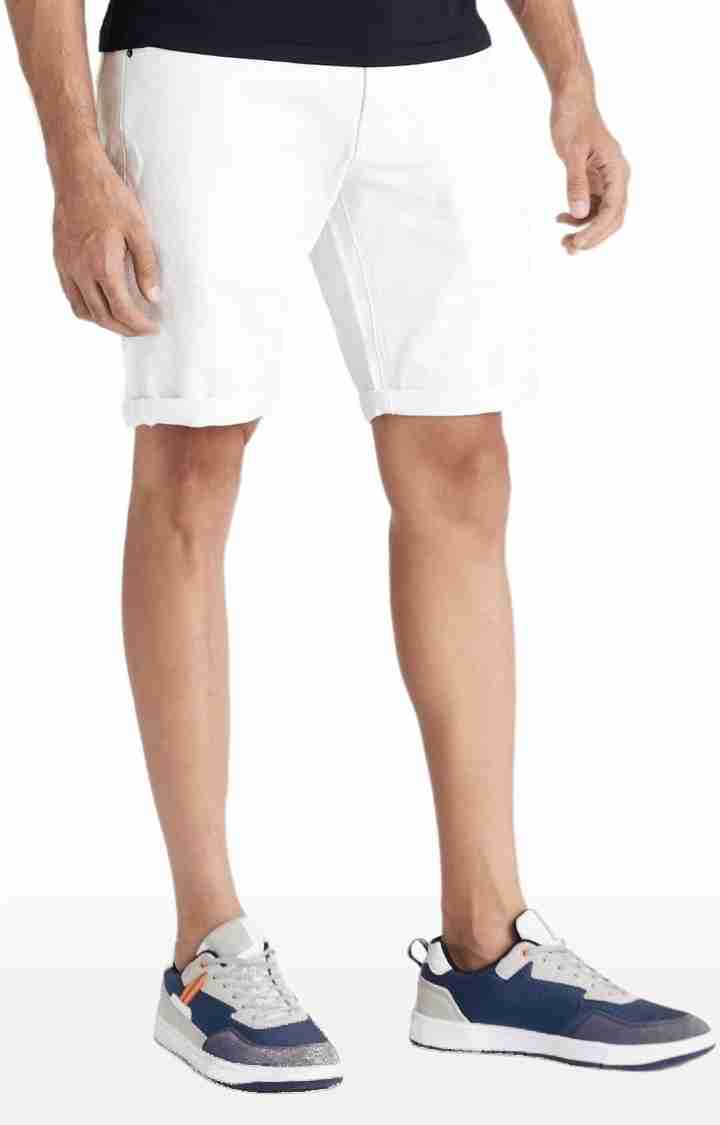 Celio* Polycotton Regular Fit White Shorts - Image 6